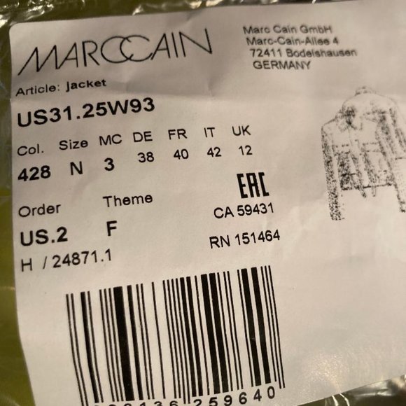 MARC CAIN:  Jacket - lime - Picture 9 of 11